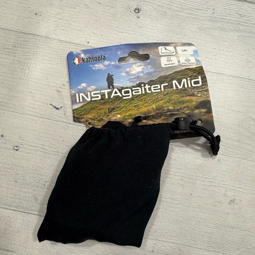 Kahtoola INSTAgaiter Mid Gaiters for Hiking, Trail Running, snow, ice size L/XL